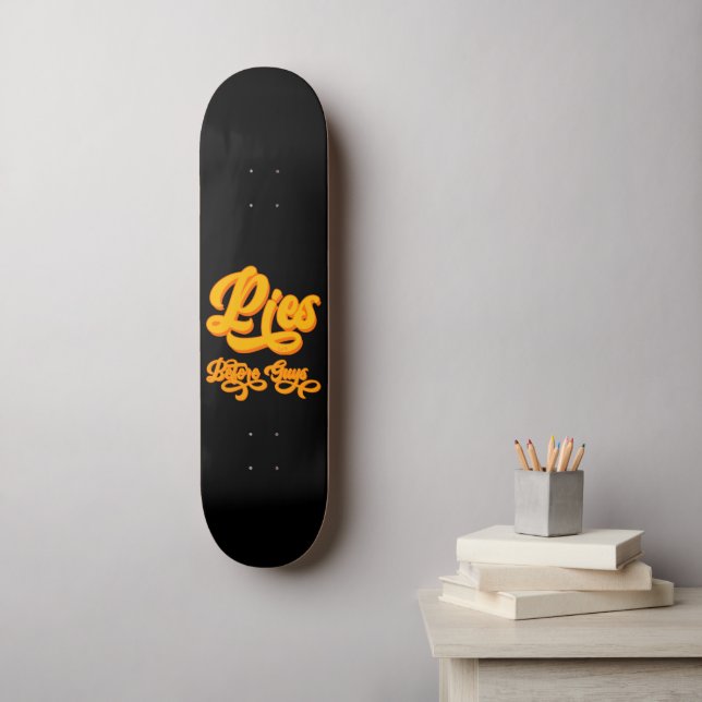 PIES BEFORE GUYS funny thanksgiving Skateboard (Wall Art)