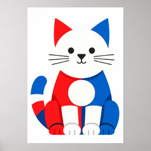 Piet Cat Printable Digital Download Poster