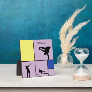 Piet Loves Dance Mondrian Street Hiphop Style Plaque