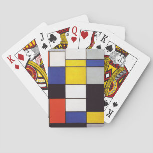 PIET MONDRIAAN - Compositon A 1923 Playing Cards