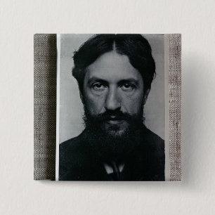 Piet Mondrian (1872-1944), c.1910 (b/w photo) 15 Cm Square Badge