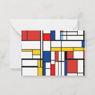 Piet Mondrian Card