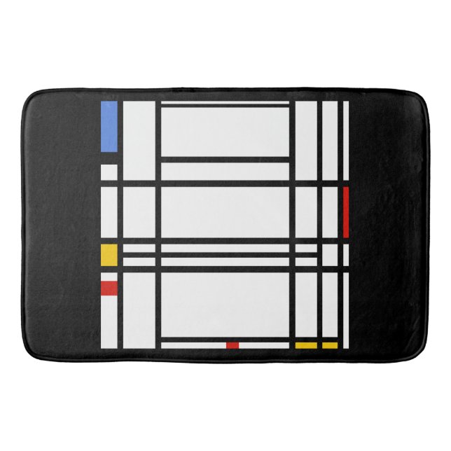 Piet Mondrian, Composition 10 Bath Mat (Front)