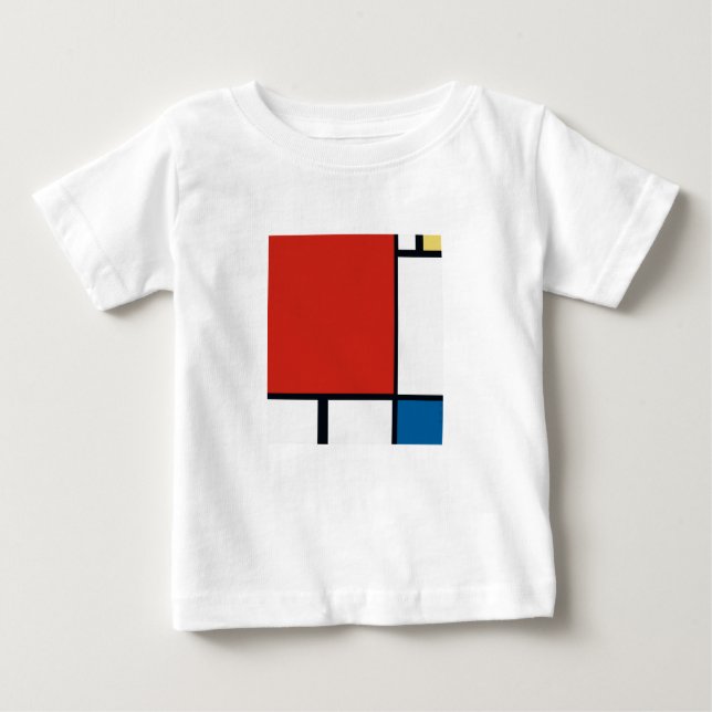 Piet Mondrian - Composition Geometric Abstract Baby T-Shirt (Front)