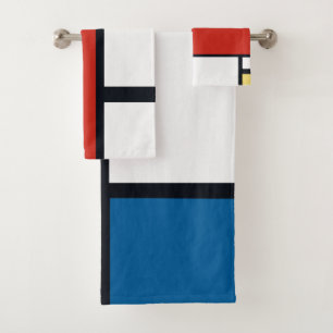 Piet Mondrian - Composition Geometric Abstract Bath Towel Set