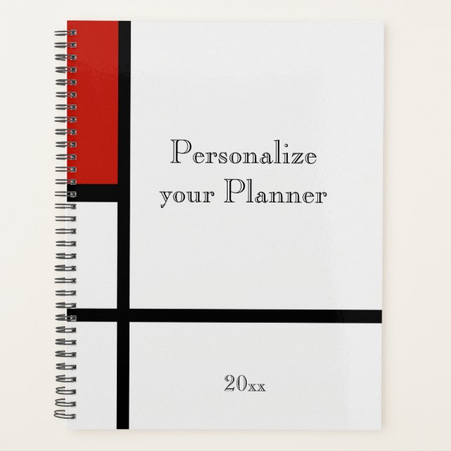 Piet Mondrian - Composition Geometric Abstract  Planner (Front)