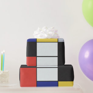 Piet Mondrian - Composition Geometric Abstract Wrapping Paper