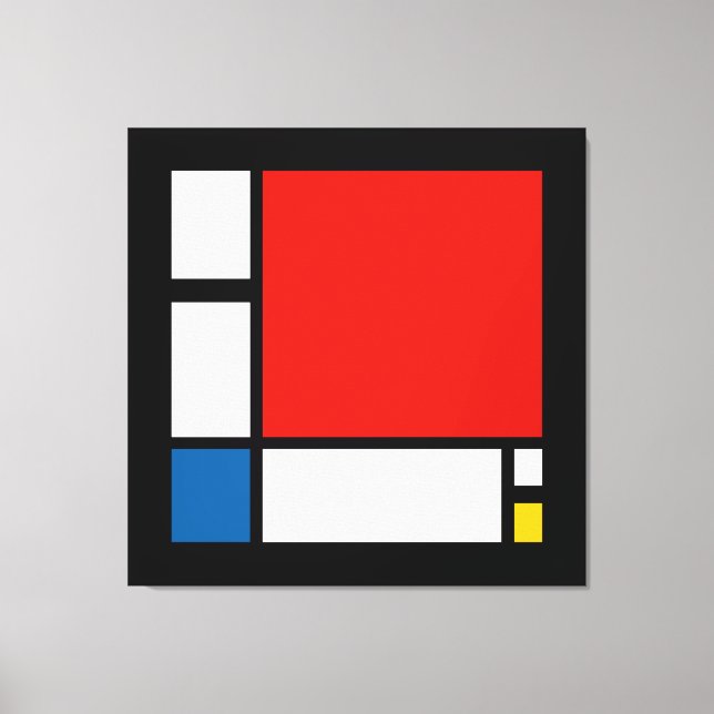 Piet Mondrian, Composition ii Canvas Print (Front)