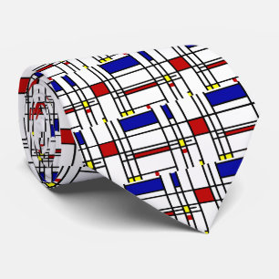 Piet Mondrian ,“ Composition No.10 ” Tie