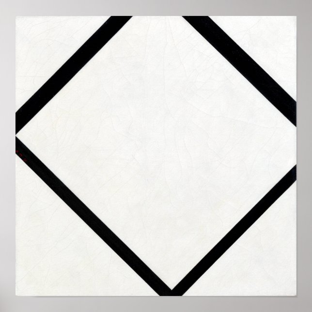 Piet Mondrian Composition No. 1 Lozenge with Four Poster (Front)