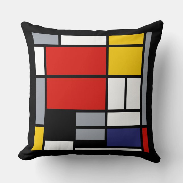 Piet Mondrian, Composition with Large Red Plane Cushion (Front)