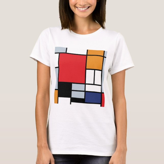 Piet Mondrian - Composition with Large Red Plane T-Shirt (Front)