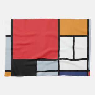 Piet Mondrian - Composition with Large Red Plane Tea Towel