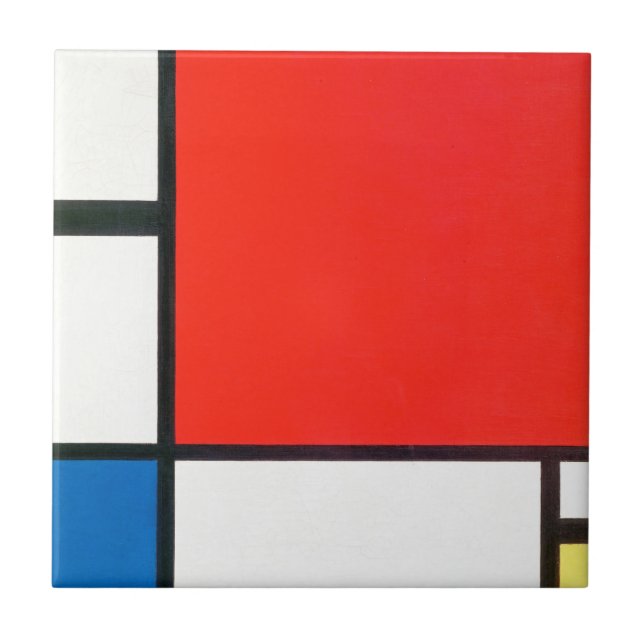 Piet Mondrian Composition With Red Tile (Front)