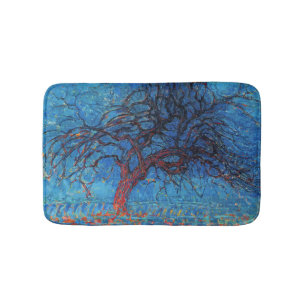 Piet Mondrian, Evening: Red Tree Bath Mat