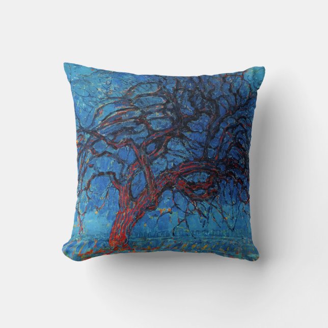 Piet Mondrian, Evening: Red Tree Cushion (Front)