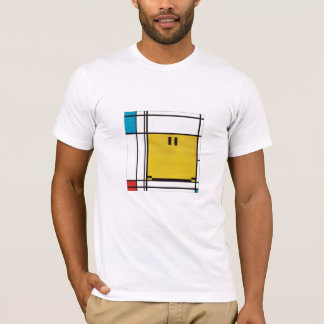 piet mondrian happy face t-shirt