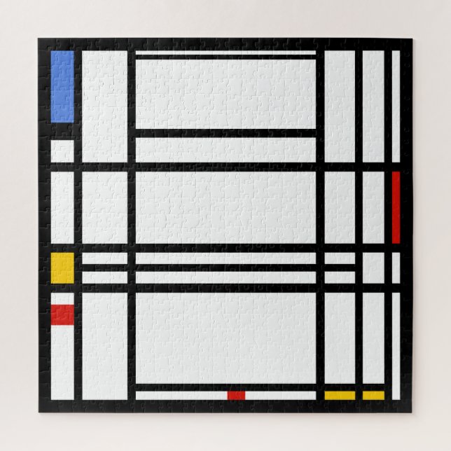 Piet Mondrian, Large Composition 10 Jigsaw Puzzle (Vertical)
