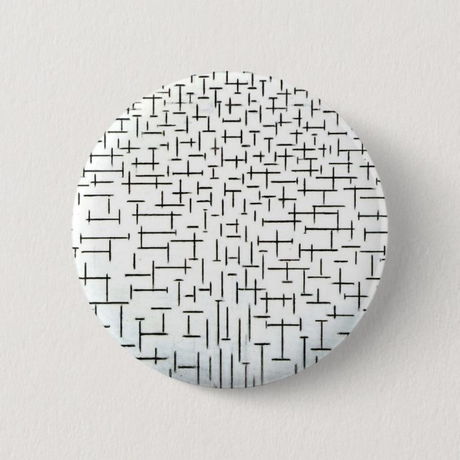 Piet Mondrian Modern Art 6 Cm Round Badge (Front)