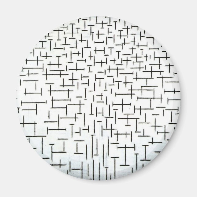 Piet Mondrian Modern Art Magnet (Front)