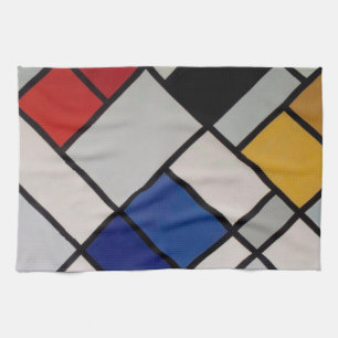 Piet Mondrian Modern Art Tea Towel