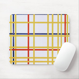 Piet Mondrian New York City I Abstract Art Mouse Pad