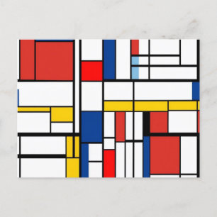 Piet Mondrian Postcard