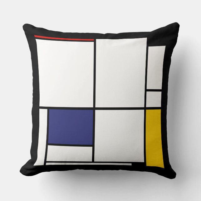 Piet Mondrian, Tableau 1 Cushion (Front)