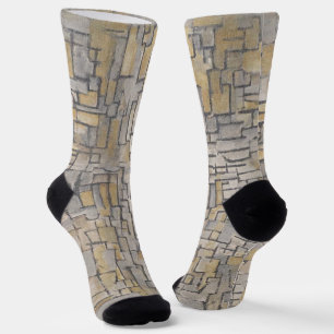 Piet Mondrian Tableau No 2 - Cubist Art Socks