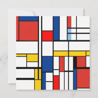 Piet Mondrian Thank You Card