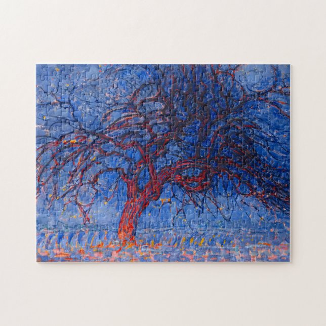 Piet Mondrian's Avond (Evening): The Red Tree  Jigsaw Puzzle (Horizontal)