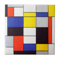 Piet Mondrian's Composition A - Digitally Enhanced