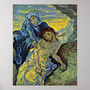 Pieta (after Delacroix) by Vincent Willem van Gogh Poster