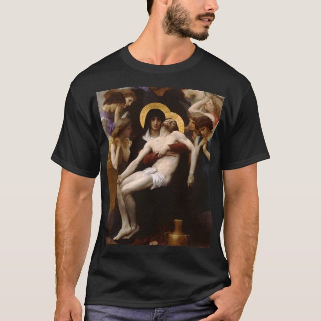 Pieta by Bouguereau DARK T-Shirt (Front)