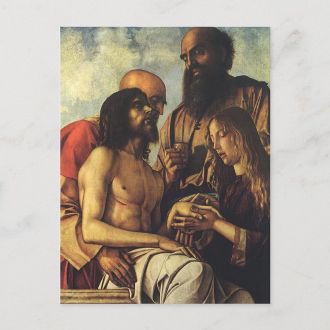 Pieta by Giovanni Bellini, Renaissance Fine Art Postcard (Front)