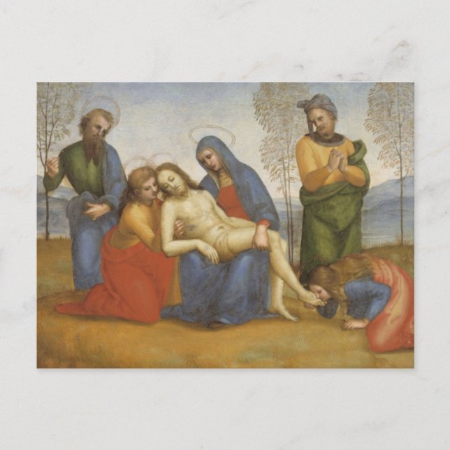 Pieta by Raphael Postcard (Front)