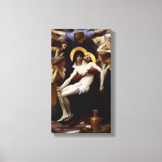 Pieta by William-Adolphe Bouguereau Canvas Print (Front)