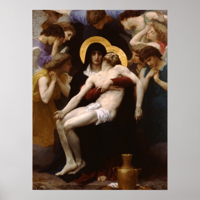 pieta Jesus Christ and Virgin Mary Poster (Front)