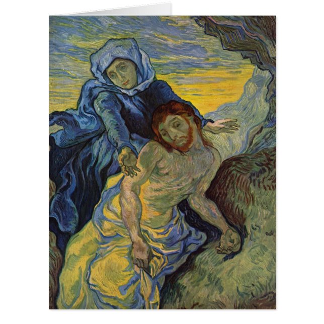 Pieta: Mary & Jesus Easter Card (Front)