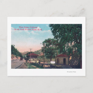 Pieta Northwestern Pacific RR Station Postcard