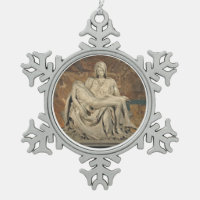 Pieta Pewter Ornament