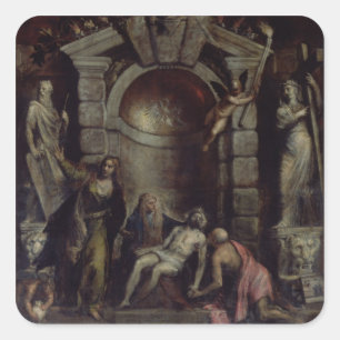 Pieta Square Sticker