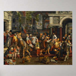 Pieter Aertsen - Christian Deeds of Mercy Poster