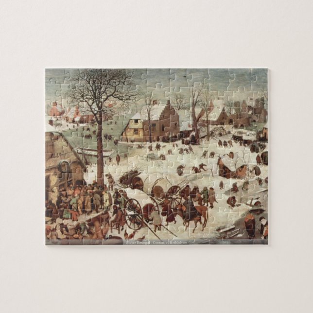 Pieter Bruegel - Census at Bethlehem Jigsaw Puzzle (Horizontal)