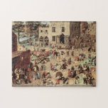 Pieter Bruegel - Childs play Jigsaw Puzzle<br><div class="desc">Childs play by Pieter Bruegel. Great painting titled Childs play,  made by Pieter Bruegel.</div>