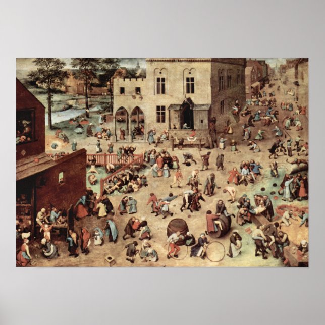 Pieter Bruegel-Child's play Poster (Front)
