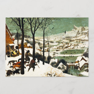 Pieter Bruegel Hunters in the Snow Invitations