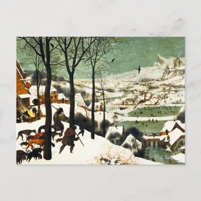 Pieter Bruegel Hunters in the Snow Postcard (Front)