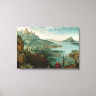 Pieter Bruegel - Landscape with flight into Egypt Canvas Print