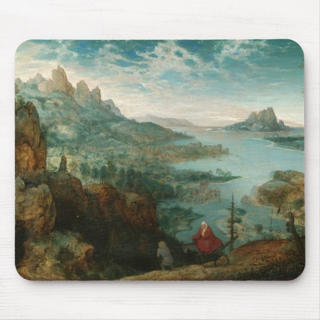 Pieter Bruegel - Landscape with flight into Egypt Mouse Pad (Front)